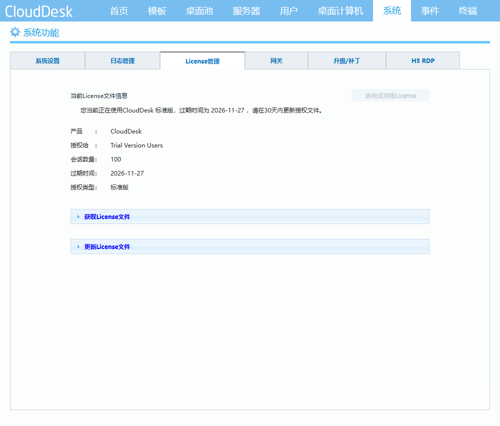 License管理