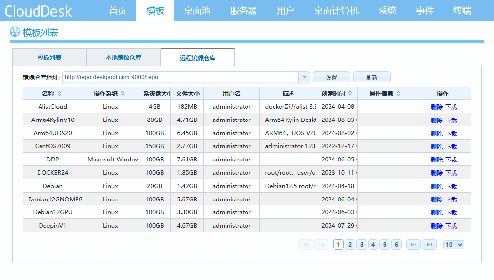 远程镜像仓库